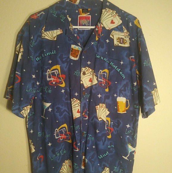 Dem Crazy Texas Hold Em Camp Shirt - Picture 1 of 5